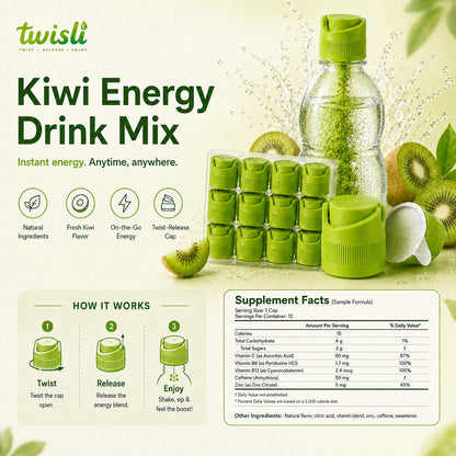 Twisli Energy Drink Mix Instant powder cap drink