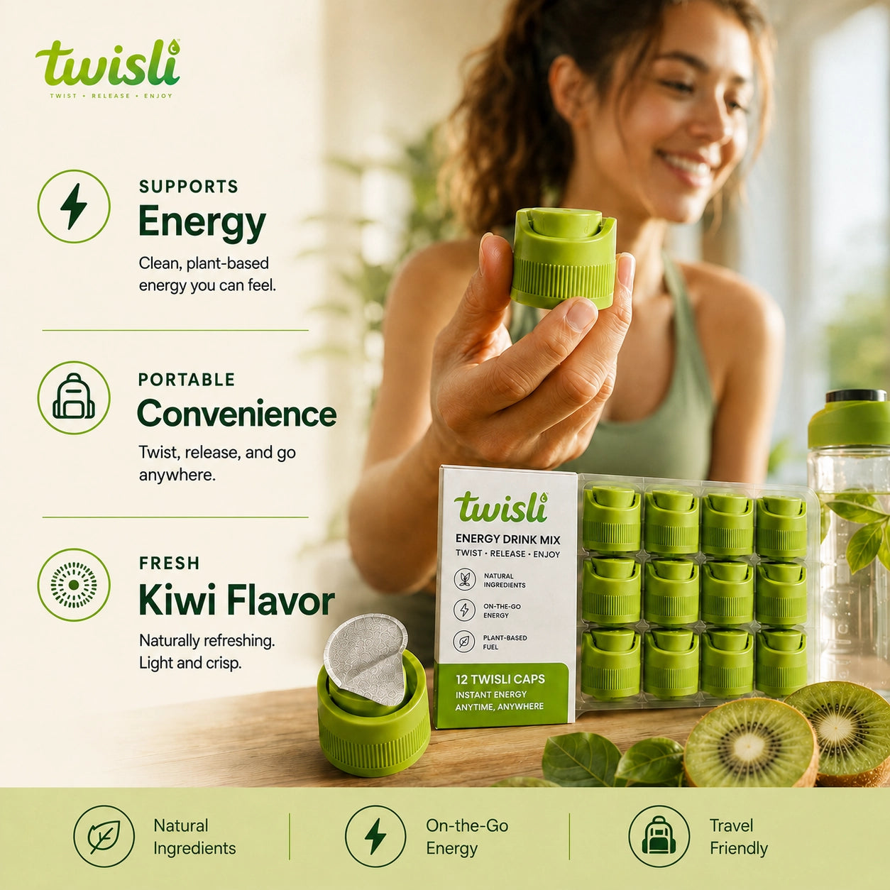 Twisli Energy Drink Mix Instant powder cap drink