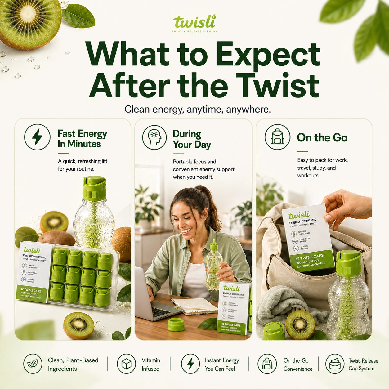 Twisli Energy Drink Mix Instant powder cap drink
